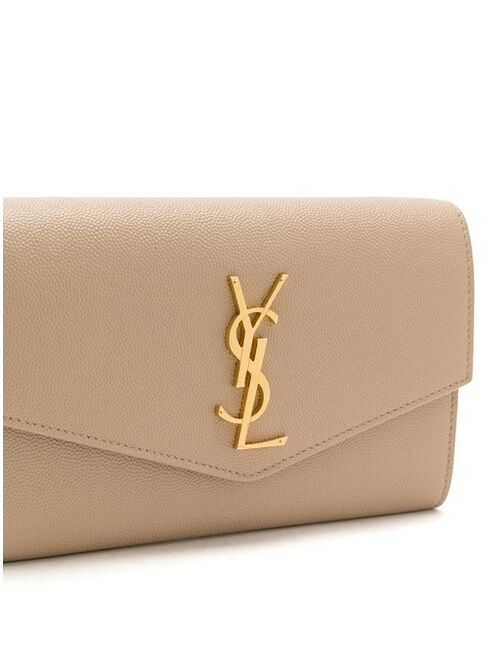 Yves Saint Laurent Saint Laurent Uptown envelope leather clutch bag