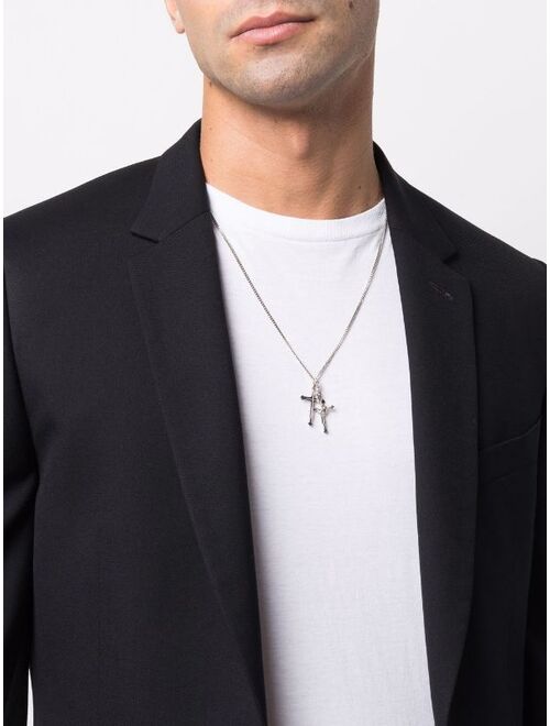 Emanuele Bicocchi double cross necklace