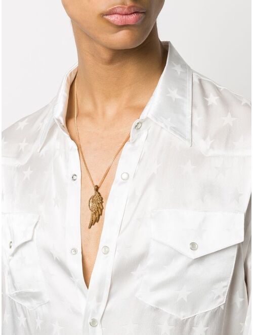 Emanuele Bicocchi Gold Wing pendant necklace