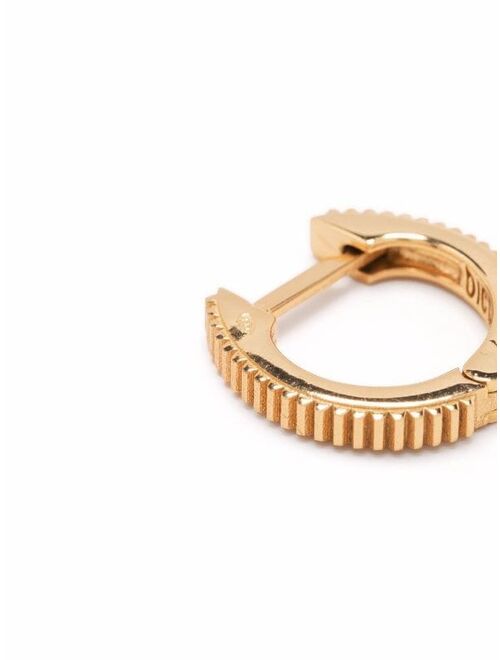 Emanuele Bicocchi gold-plated ribbed hoop earrings