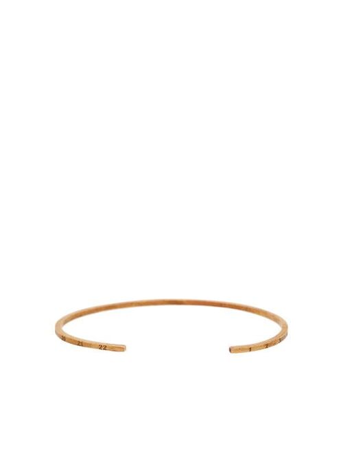 Maison Margiela number-engraved cuff bracelet