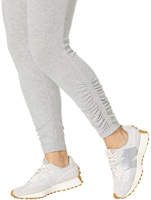 HUE Plus Size Ruched Ankle Sweater Leggings
