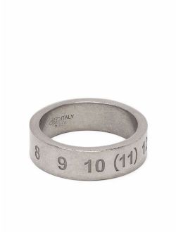 number-engraved ring