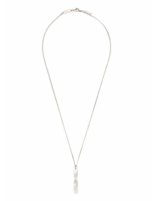 Maison Margiela engraved-numbers twisted charm necklace