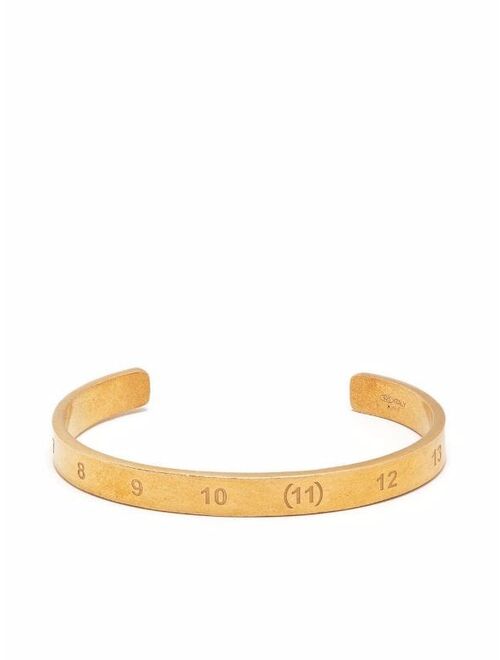 Maison Margiela number-engraved cuff bracelet