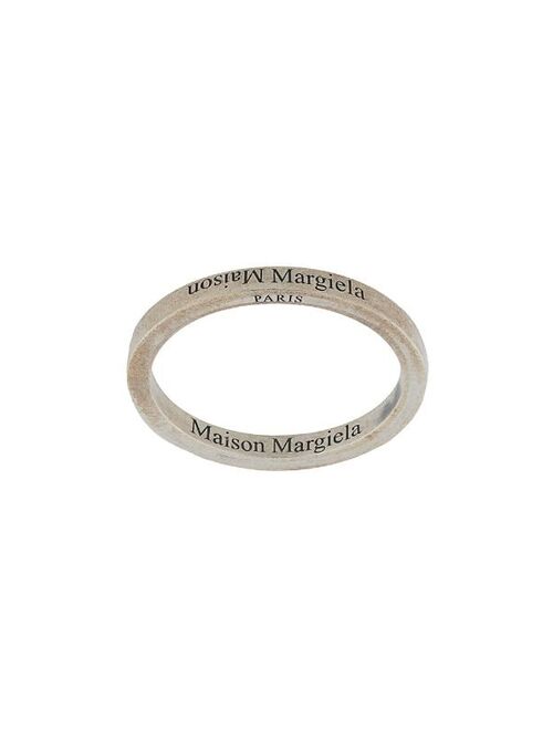 Maison Margiela engraved-logo band ring