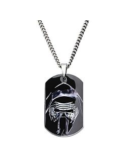 Jewelry Episode 7 Kylo Ren Stainless Steel Dog Tag Pendant Necklace, 22"