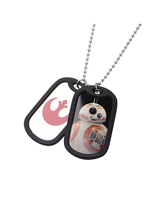 Star Wars Jewelry Episode 7 BB-8 Double Dog Tag Men's Pendant Necklace, 22"