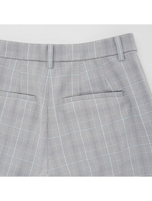 UNIQLO WOMEN SMART 2-WAY STRETCH GLEN-CHECKED ANKLE-LENGTH PANTS