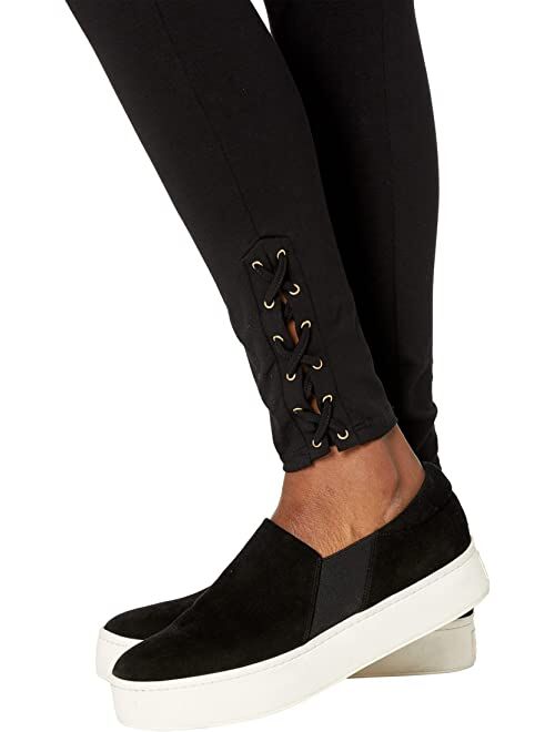 Calvin Klein Luxe Fashion Leggings with Ankle Lacing Detail