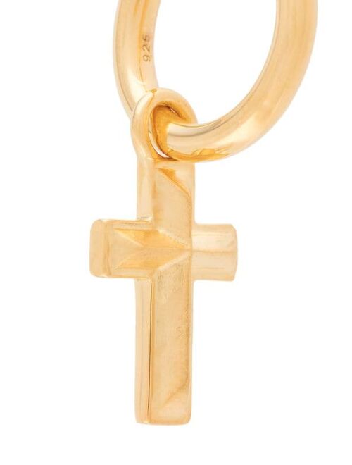 Northskull Cross hoop earring