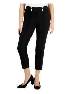 Petite High-Rise Ankle Pants