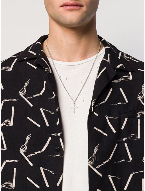 Northskull cross pendant necklace