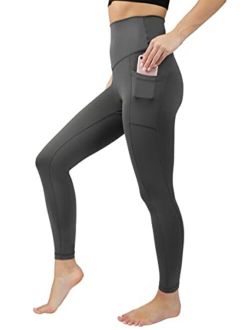 Super High Waist Elastic Free Ankle Legging with Side Pocket - Shire Green - Small