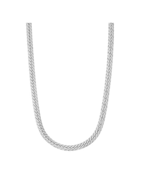 Giorgio di Vicenza Men's Sterling Silver Herringbone Chain