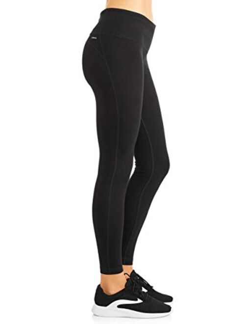 Athletic Works Women's Active Core Cotton Seamed Ankle Tights Leggings