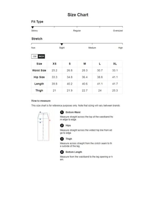 SweatyRocks Women's Elastic High Waist Stretch Skinny Slim Fit Pants with Pocket