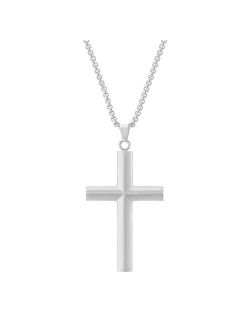 LYNXMen's Stainless Steel Cross Pendant Necklace