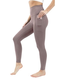 Cotton High Waist Ankle Length Compression Leggings with Elastic Free Waistband