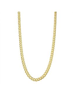 Primavera 24k Gold Over Silver Curb Chain Necklace - 24 in.