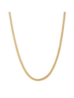 Men's 14k Gold Plated Foxtail Chain Necklace - 18 in.