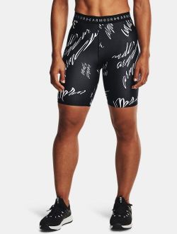 Women's HeatGear Armour Printed Bike Shorts