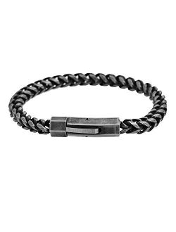 Men's Stainless Steel 6mm Franco Link Chain Bracelet