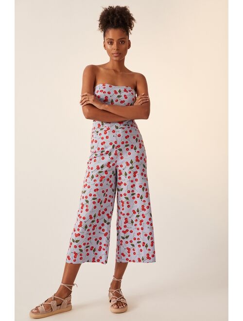 Maeve Tube Top and Wide-Leg Pant Set