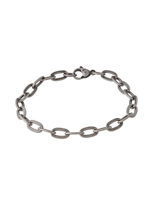 Simply Vera Vera Wang Men's Antiqued Stainless Steel Flat Chain Bracelet