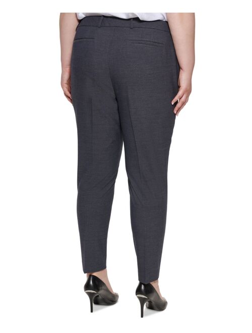 Calvin Klein Plus Size Mid-Rise Slim-Fit Pants