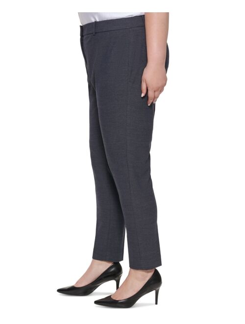 Calvin Klein Plus Size Mid-Rise Slim-Fit Pants