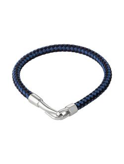 Men's Black & Blue Cord Bracelet