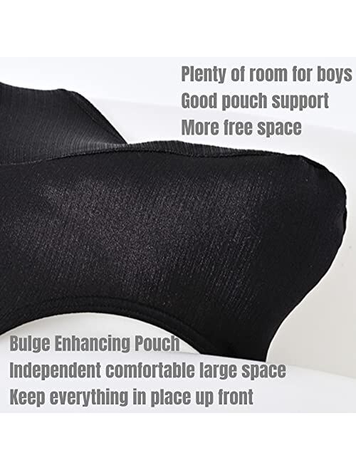 Zonbailon Men's Sexy Bulge Enhancing Briefs Underwear Low Rise Big Ball Pouch Ice Silk Tagless Flex Stretchy Briefs Pack