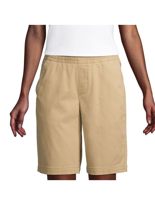 Women's Lands' End Pull-On Chino Bermuda Shorts