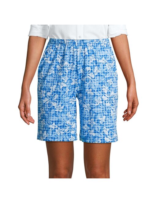 Petite Lands' End Sport Knit Pull-On Shorts