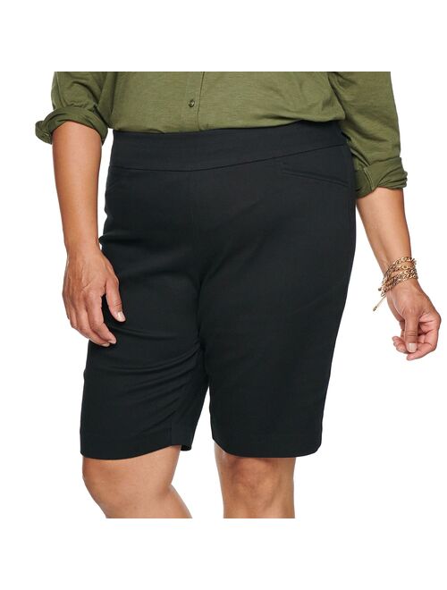 Plus Size Croft & Barrow® Effortless Stretch Bermuda Shorts