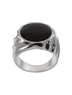 Sterling Silver Onyx Ring - Men