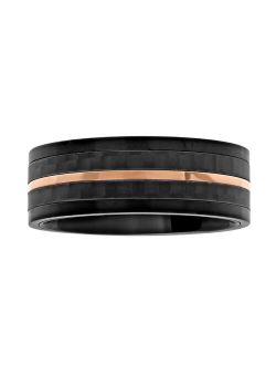 Men's Two-Tone Stainless Steel Stripe Band