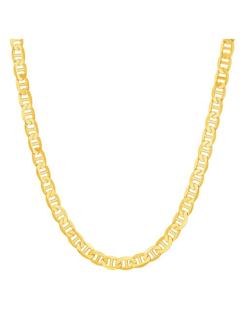 Men's 14k Gold Plated Mariner Chain Necklace