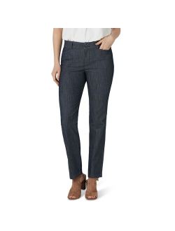 Petite Lee Secretly Shapes Straight-Leg Pants