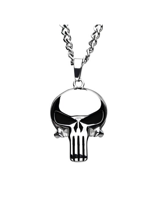 Marvel The Punisher Stainless Steel Skull Pendant Necklace