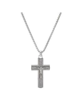 Men's Stainless Steel Crucifix Pendant