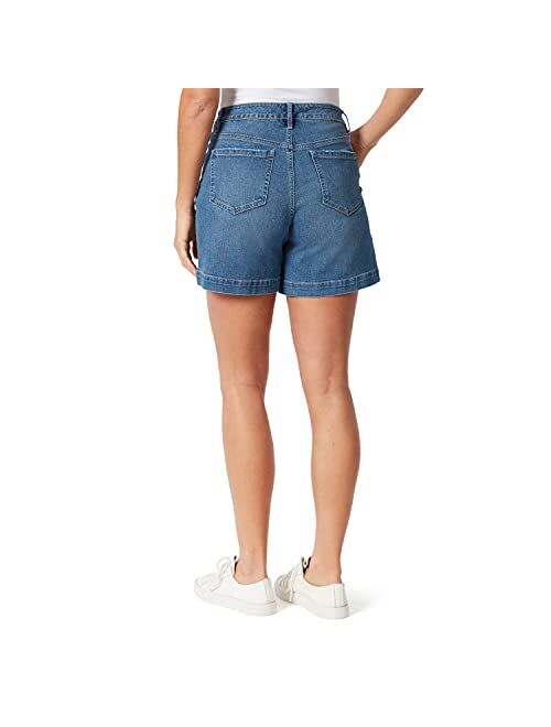 Gloria Vanderbilt Women's High Rise 6" Inseam Pleated Short