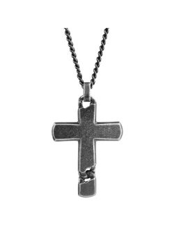 Men's Stainless Steel Curb Chain Pendant Necklace