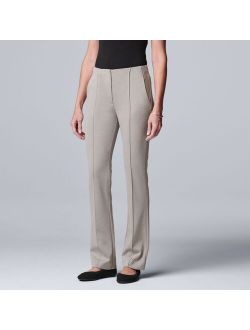 High-Waisted Barely Bootcut Trouser Pants
