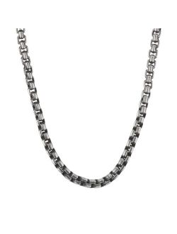Stainless Steel Box Chain Necklace - 22 in.