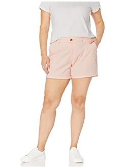Women's Plus Size 5 Inch Inseam Chino Short