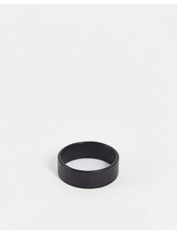 band ring in matte black finish