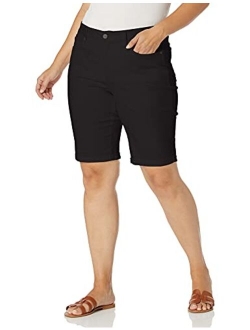 Women's Plus Size Briella Jean Shorts with Roll Cuffs | Slimming & Flattering Fit