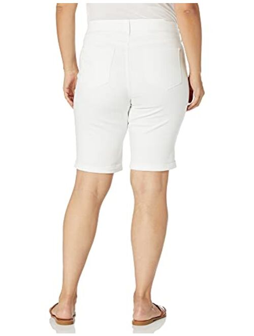 NYDJ Women's Plus Size Briella Jean Shorts with Roll Cuffs | Slimming & Flattering Fit